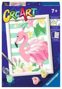 CreArt Růžový plameňák Kreativní a výtvarné hračky;CreArt Malování pro děti - obrázek 1 - Ravensburger