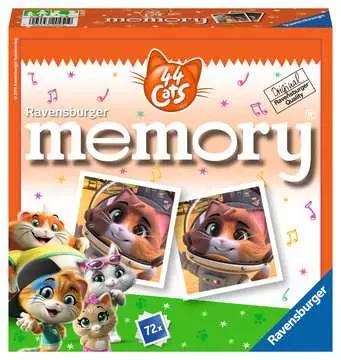 memory® 44 Gatti, Gioco Memory per Famiglie, Età Raccomandata 4+, 72 Tessere Giochi;Giochi educativi - immagine 1 - Ravensburger