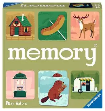 memory® Avventure in campeggio, Gioco Memory per Famiglie, Età Raccomandata 4+, 72 Tessere Giochi;Giochi educativi - immagine 1 - Ravensburger