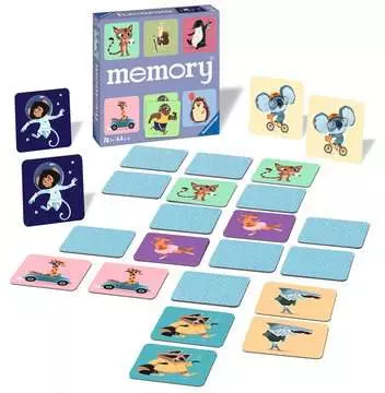 memory® Animali felici, Gioco Memory per Famiglie, Età Raccomandata 4+, 72 Tessere Giochi;Giochi educativi - immagine 2 - Ravensburger