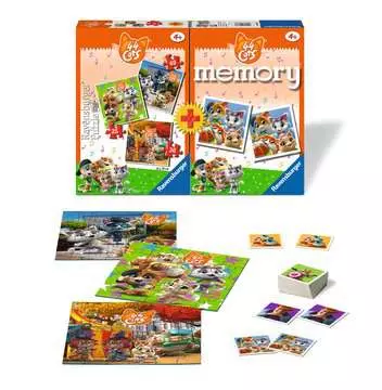 Multipack Memory® e Puzzle di 44 Gatti, Puzzle e Gioco per Bambini, Età Raccomandata 4+ Giochi;Giochi educativi - immagine 2 - Ravensburger