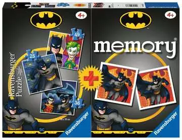Multipack  Memory® e Puzzle Batman, Puzzle e Gioco per Bambini, Età Raccomandata 4+ Giochi;memory® - immagine 1 - Ravensburger