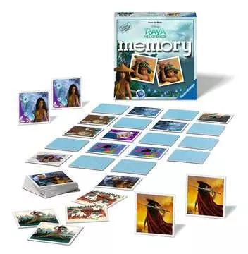 Memory® Raya Disney, Gioco Memory per Famiglie, Età Raccomandata 4+, 72 Tessere Giochi;Giochi educativi - immagine 3 - Ravensburger