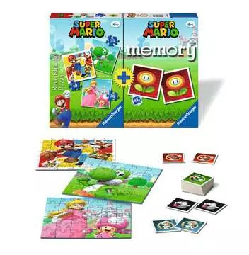 Multipack Super Mario, Puzzle e Gioco per Bambini, Età Raccomandata 4+ Giochi;memory® - immagine 2 - Ravensburger