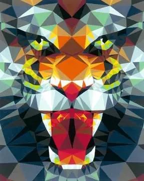 CreArt - 24x30 cm - Polygon Tiger Loisirs créatifs;Création d objets - Image 2 - Ravensburger