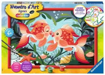 Numéro d Art grand Bisous de poissons Loisirs créatifs;Peinture - Numéro d art - Image 1 - Ravensburger