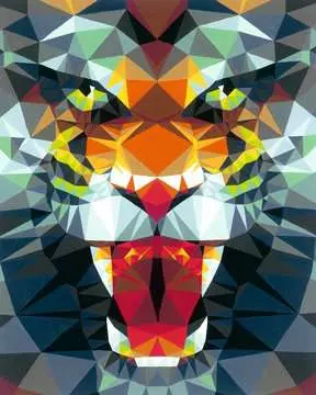CreArt Polygonový tygr Kreativní a výtvarné hračky;CreArt Malování pro dospělé - obrázek 2 - Ravensburger