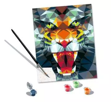CreArt Polygonový tygr Kreativní a výtvarné hračky;CreArt Malování pro dospělé - obrázek 3 - Ravensburger