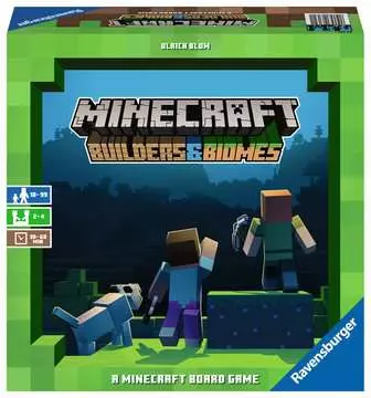 Minecraft Builders & Biomes - A Minecraft Board Game Spil;Familiespil - Billede 1 - Ravensburger