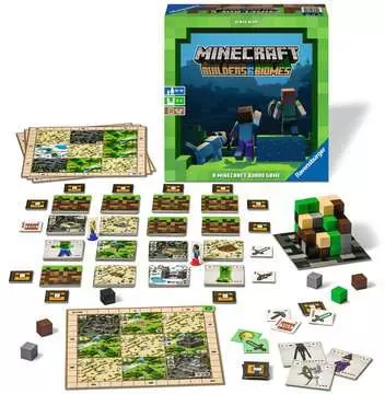 Minecraft Builders & Biomes - A Minecraft Board Game Spill;Familiespill - bilde 2 - Ravensburger