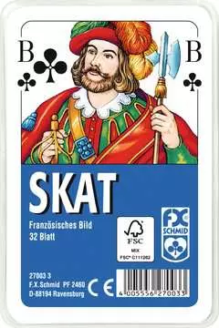 27003 Kartenspiele Klassisches Skatspiel, Französisches Bild, 32 Karten in Klarsicht-Box von Ravensburger 1