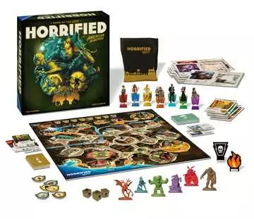 Horrified: Am. Monsters Jeux;Jeux de société adultes - Image 2 - Ravensburger