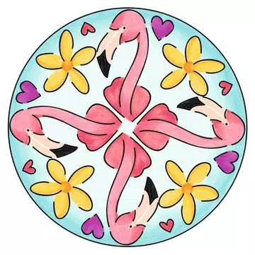 28520 Malsets Mini Mandala-Designer Flamingo von Ravensburger 3
