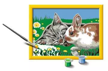 Numéro d art - petit - Chaton et son compagnon le lapin Loisirs créatifs;Peinture - Numéro d art - Image 3 - Ravensburger
