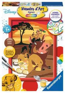 Numéro d art - petit - Disney Le Roi Lion Loisirs créatifs;Peinture - Numéro d art - Image 1 - Ravensburger
