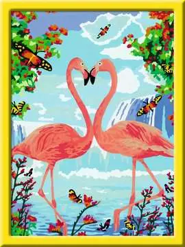 28901 Malen nach Zahlen Flamingo Love von Ravensburger 2