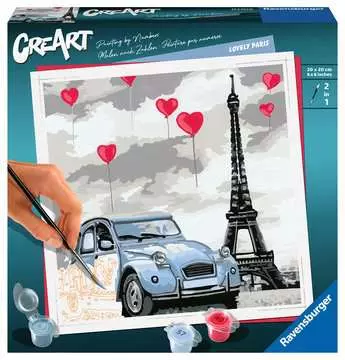 CreArt, París, Pintar por números para adultos Artístico;CreArt - imagen 1 - Ravensburger