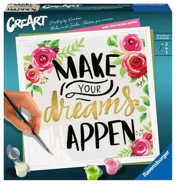 CreArt - 20x20 cm - Make your dreams happen Loisirs créatifs;Peinture - Numéro d art - Image 1 - Ravensburger