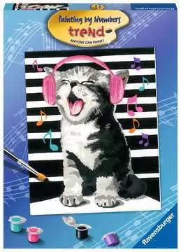 AT Singing Cat            EN Art & Crafts;Painting by Numbers - image 1 - Ravensburger