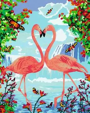 AT Flamingo               EN Art & Crafts;Painting by Numbers - image 2 - Ravensburger