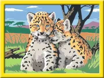 Numéro d art - moyen - Petits léopards Loisirs créatifs;Peinture - Numéro d Art - Image 2 - Ravensburger