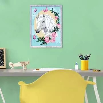 Numéro d art - moyen - Licorne fleurie Loisirs créatifs;Peinture - Numéro d Art - Image 5 - Ravensburger