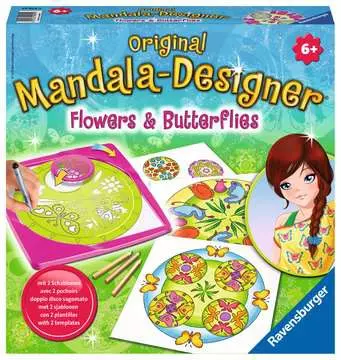 Mandala  - midi - Flowers & butterflies Loisirs créatifs;Dessin - Image 1 - Ravensburger
