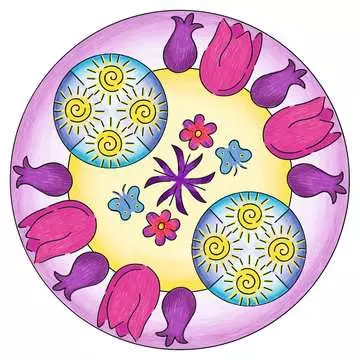 Mandala  - midi - Flowers & butterflies Loisirs créatifs;Dessin - Image 2 - Ravensburger
