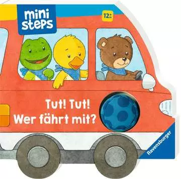 30053 Babybücher und Pappbilderbücher ministeps: Tut! Tut! Wer fährt mit? von Ravensburger 1