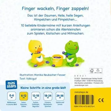 30273 Babybücher und Pappbilderbücher ministeps: Fingerspiele für Klitzekleine von Ravensburger 2