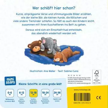31552 Babybücher und Pappbilderbücher ministeps: Wenn kleine Tiere müde sind von Ravensburger 2