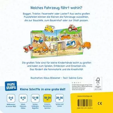 31678 Babybücher und Pappbilderbücher ministeps: Mein großes Fahrzeuge Puzzle-Spielbuch von Ravensburger 2