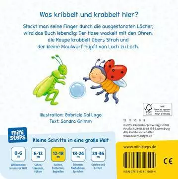 31700 Babybücher und Pappbilderbücher ministeps: Lustige Kribbel-Krabbel Tiere von Ravensburger 2