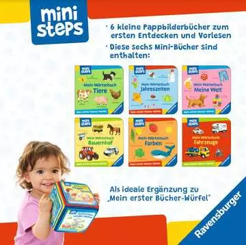 31771 Babybücher und Pappbilderbücher ministeps: Mein erster Bücher-Würfel: Meine ersten Wörter (Bücher-Set) von Ravensburger 2