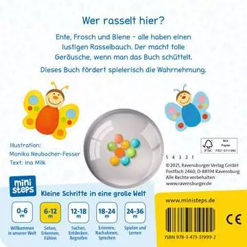 31999 Babybücher und Pappbilderbücher ministeps: Meine bunten Ri-Ra-Rasseltiere von Ravensburger 2