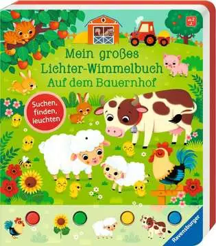 41041 Babybücher und Pappbilderbücher Mein großes Lichter-Wimmelbuch: Auf dem Bauernhof von Ravensburger 1