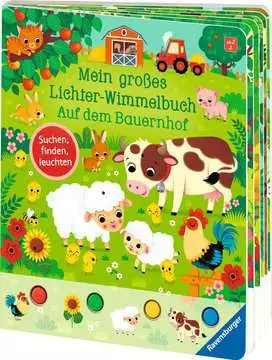 41041 Babybücher und Pappbilderbücher Mein großes Lichter-Wimmelbuch: Auf dem Bauernhof von Ravensburger 3