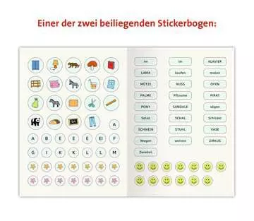 41604 Lernbücher und Rätselbücher Erstes Lesen Sticker-Rätsel ab 5 Jahren von Ravensburger 3