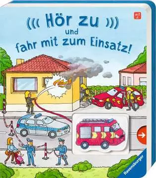 41664 Babybücher und Pappbilderbücher Hör zu und fahr mit zum Einsatz! von Ravensburger 1
