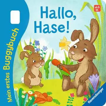 41667 Babybücher und Pappbilderbücher Mein erstes Buggybuch: Hallo, Hase! von Ravensburger 5