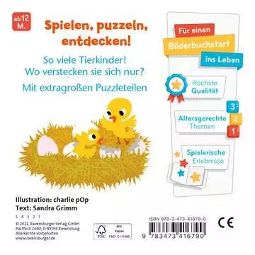 41679 Babybücher und Pappbilderbücher Allererster Puzzlespaß: Tierkinder von Ravensburger 2