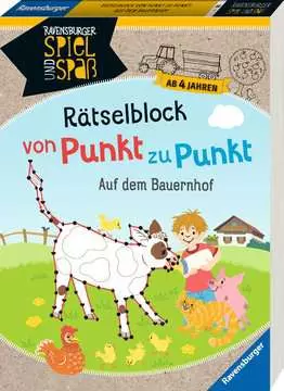 41704 Lernbücher und Rätselbücher Rätselblock von Punkt zu Punkt: Auf dem Bauernhof von Ravensburger 1