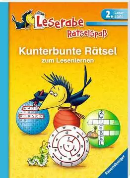 41718 Lernbücher und Rätselbücher Leserabe: Kunterbunte Rätsel zum Lesenlernen (2. Lesestufe) von Ravensburger 1