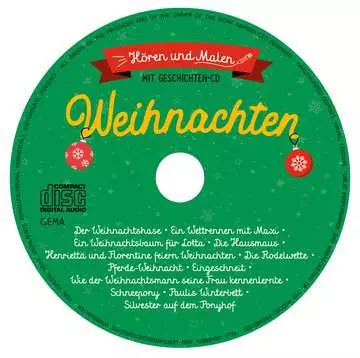 41731 Malbücher und Bastelbücher Hören und Malen: Weihnachten (mit CD) von Ravensburger 3