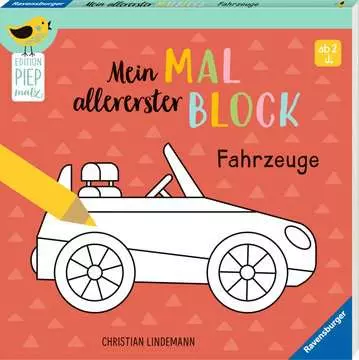 41735 Malbücher und Bastelbücher Edition Piepmatz: Mein allererster Malblock - Fahrzeuge von Ravensburger 1