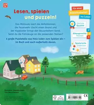41765 Babybücher und Pappbilderbücher Spiel mit den Fahrzeugen: Mein buntes Holzpuzzle-Buch von Ravensburger 2