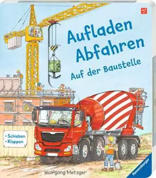 41767 Babybücher und Pappbilderbücher Aufladen, Abfahren: Auf der Baustelle von Ravensburger 1