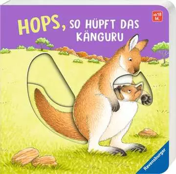41775 Babybücher und Pappbilderbücher Hops, so hüpft das Känguru von Ravensburger 1