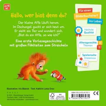 41797 Babybücher und Pappbilderbücher Mein erstes Vorlese-Fühlbuch: Bist du ein Affe? von Ravensburger 2