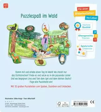 41824 Babybücher und Pappbilderbücher Mein großes Puzzle-Spielbuch: Wald von Ravensburger 2